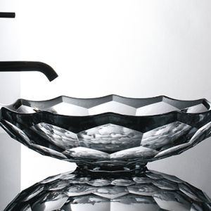glass sink vessel
