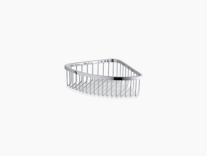 Kohler shower basket, small storage ideas for bathroom, Weinstein