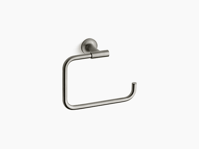 Kohler Purist towel ring in brushed nickel | Valentine’s Day special | Weinstein Bath and Kitchen Showroom Collegeville