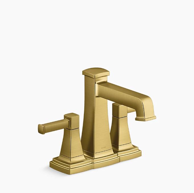 Kohler Tone faucet in bathroom with vibrant moderne brass finish | Bathroom Faucets near Phoenixville | Weinstein Collegeville