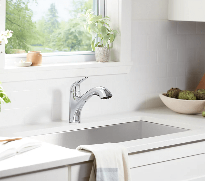 Kohler Jolt kitchen faucet in a kitchen