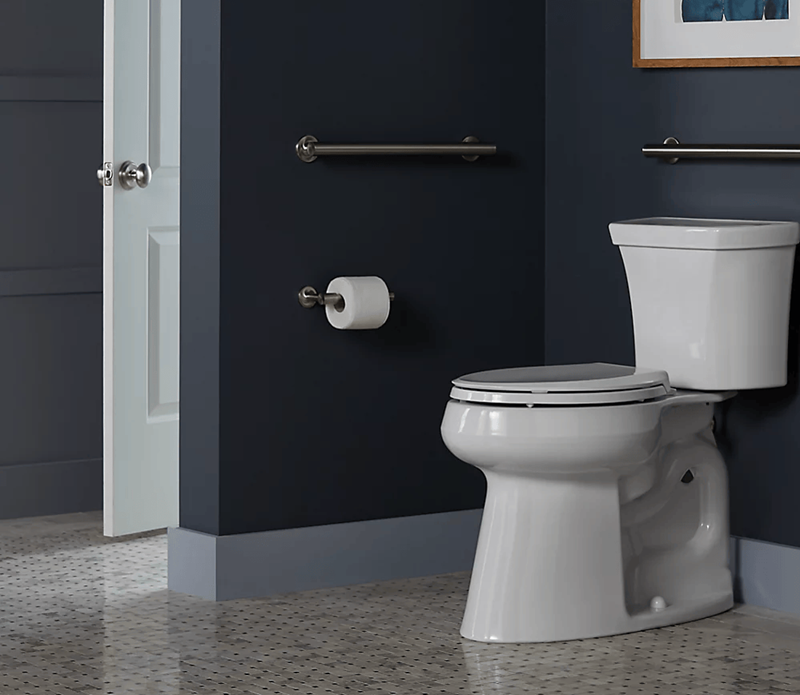 Kohler Highline tall toilet in bathroom | Kohler Tall Toilets Accessibility | Weinstein Collegeville